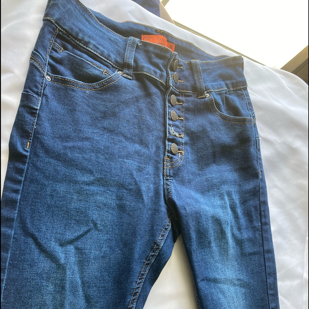 Wax jeans blue jeans